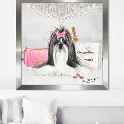 Fashionista Shih Tzu (Square) par By Jodi - impression