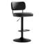 Tabourets de bar pivotants à hauteur ajustable 360 ° avec dossier rembourré-1055849170