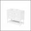 Armoire de meuble-lavabo 36 po avec lavabo encastré en céramique, 4 tiroirs et structure en bois massif pour salle de bain moderne-328444419