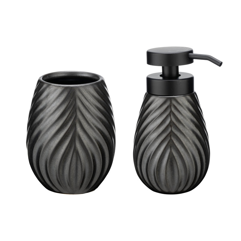 Aften Bathroom Accessory Set, Anthracite