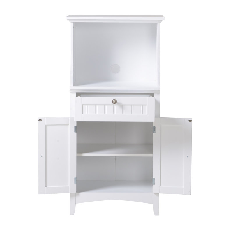 Sorens Wood Kitchen Island, Bright White
