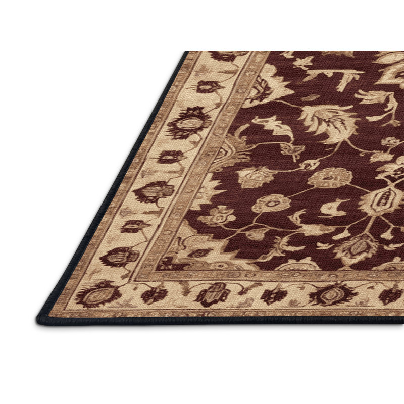 Machine Washable Overdyed Black Area Rug, Rectangle 2' x 3'