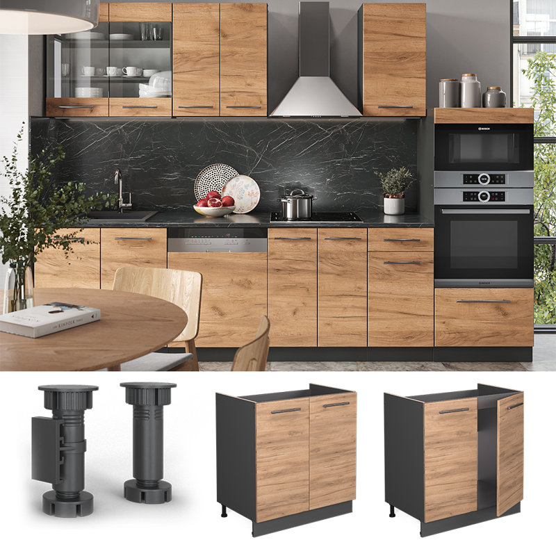 Fame 217 + front GKO_80 x 82 x 51.6, Grey/Brown