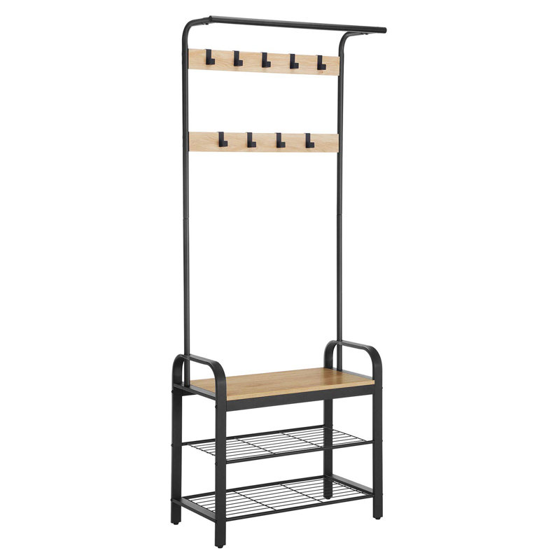 Ambreia 72 cm W Hall Tree with Storage Bench and Shoe Storage