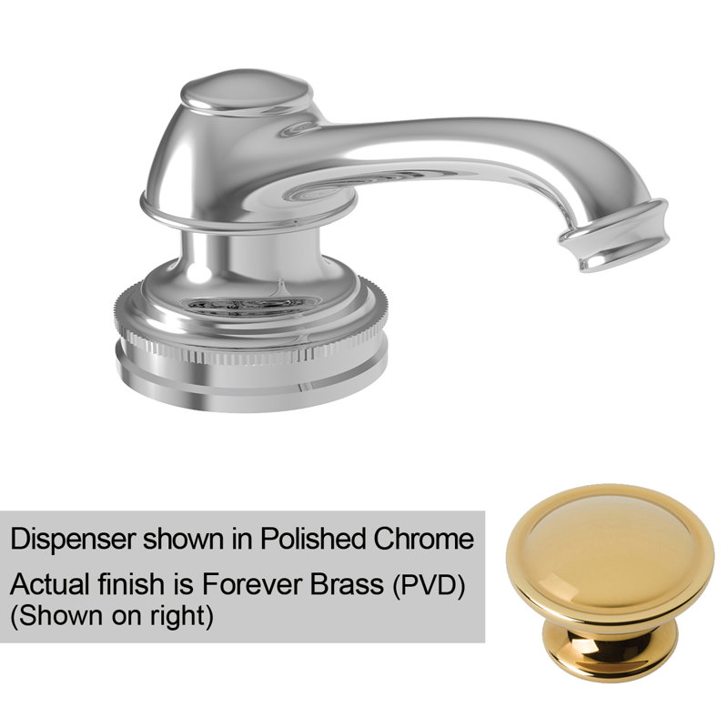 Chesterfield Soap Dispenser, Forever Brass (PVD)