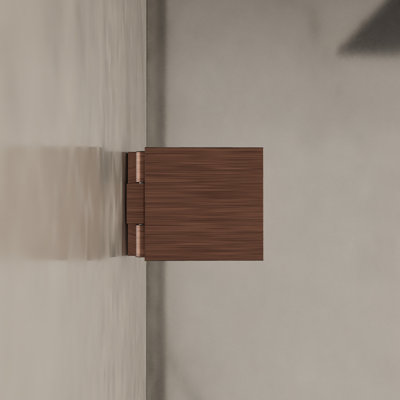 Verre carré ajustable à fixer au mur, finition cuivre antique