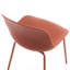 Chaise de salle à manger en plastique avec pieds en métal Meli-1023255244