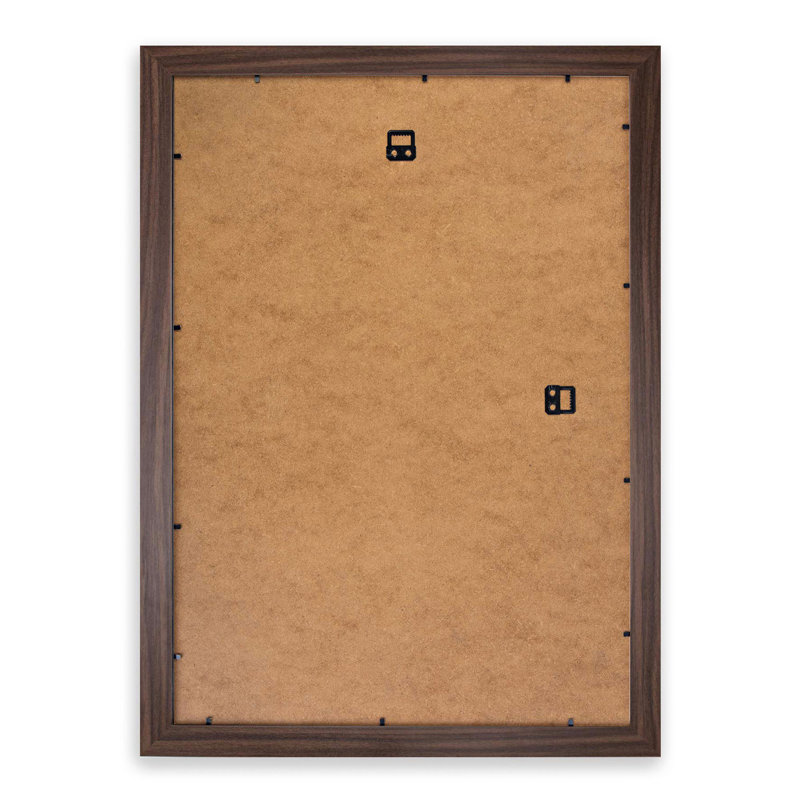 Mishima Pass by Katsushika Hokusai - Picture Frame Painting, 48cm H x 36cm W x 2cm D, Walnut