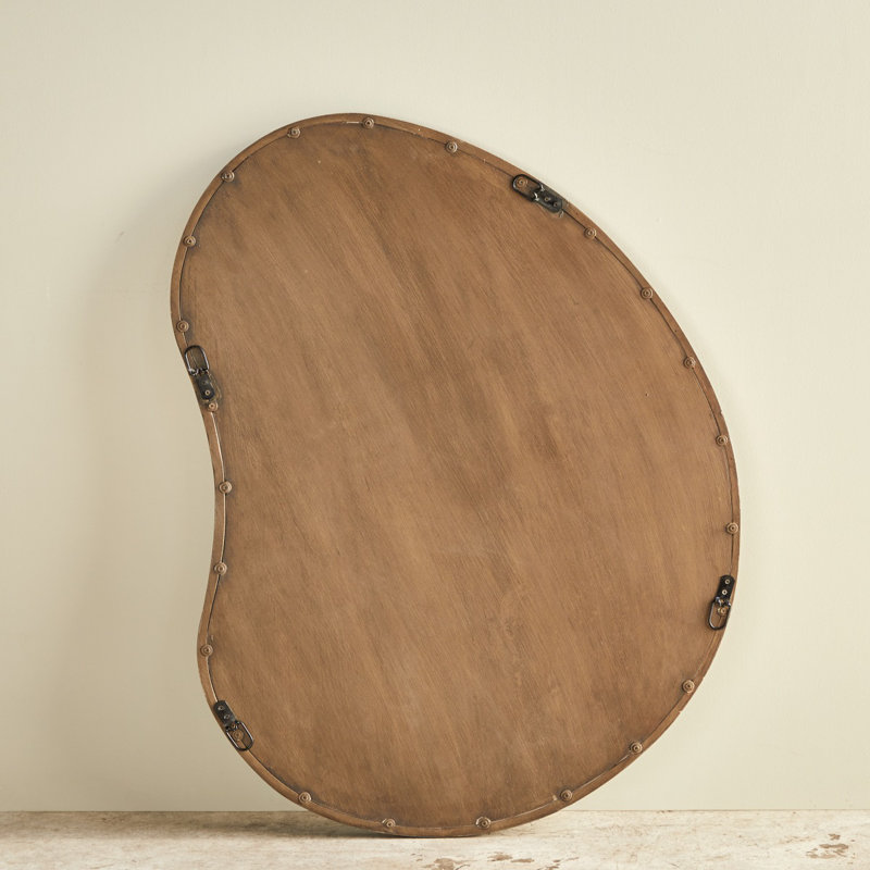 Dim Novelty Solid Wood Mirror, 33.46" x 25.59"