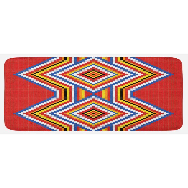 Tapis de cuisine tribal