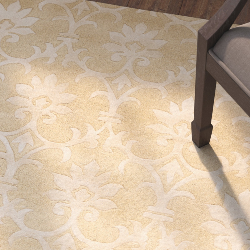 Peterson Wool Floral Indoor Rug, Rectangle 5'6" x 7'5"