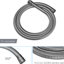 Pomme de douche double en nickel brossé - carré de 10 pouces avec nettoyage facile, buse et douchette pour une douche à pluie murale hygiénique, installation d'installation-127299722