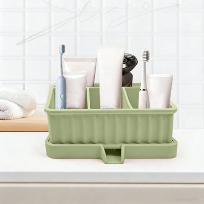Silicone Toothbrush Toothpaste Storage Box Rack Bathroom Storage Rack Bathroom Wash Set Beauty Product Storage