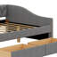 Upholstered Daybed With Two Drawers, Wood Slat Support-1366080179-1366080177