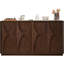 4-Door Mid-Century Farmhouse Sideboard With Adjustable Shelf – Walnut