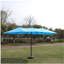 Parasol de marché pour terrasse double 15 po x 9 pi avec double face rectangulaire et lumière - taupe-1235542464