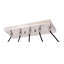 Luminaire suspendu géométrique 5 lumières grappe Luverne-1585683526