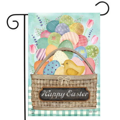 Drapeau coloré de jardin panier de Pâques