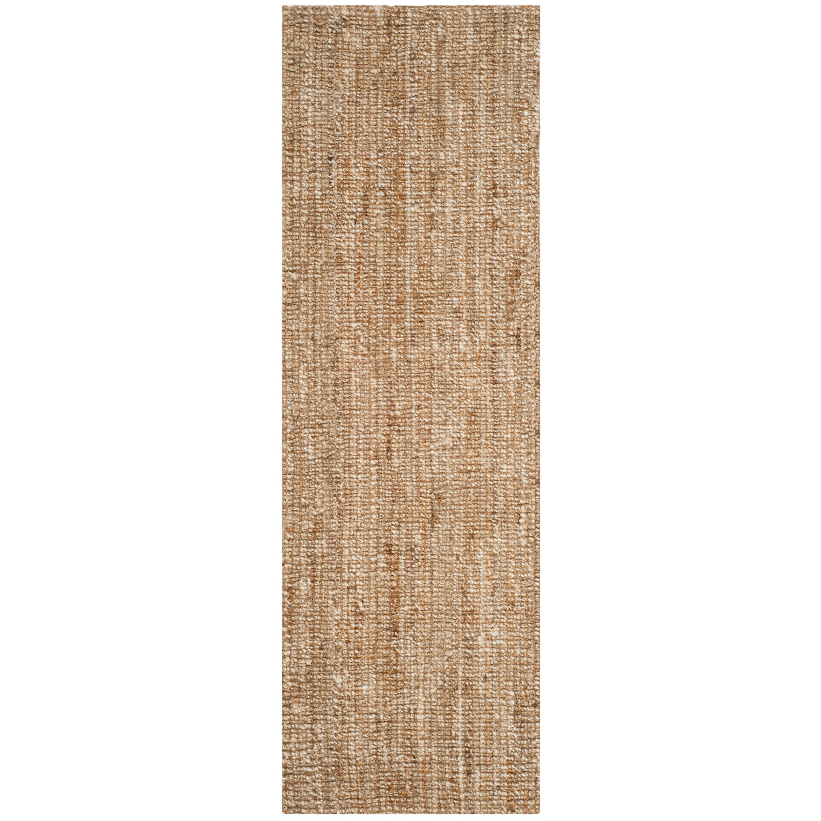Alda Natural Ivory Hand-Woven Jute Rug, Runner 2' x 12'