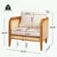 Outdoor Wicker Arm Chair with soft Cushion