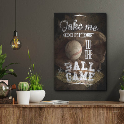 Williston Forge 'Take Me Out' by Art Licensing Studio Metal Wall Art,