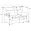 Causeuse rembourrée de style moderne Mid-Century pour le salon-1206234140