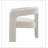 Beige Boucle Side Chair
