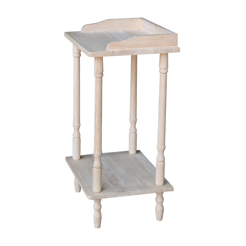 Table de bout en bois massif avec rangement Manatuto