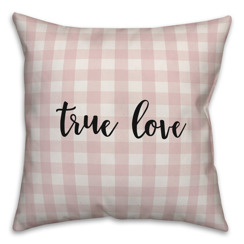 Coussin écossais , Rose / Noir, Coussin décoratif
