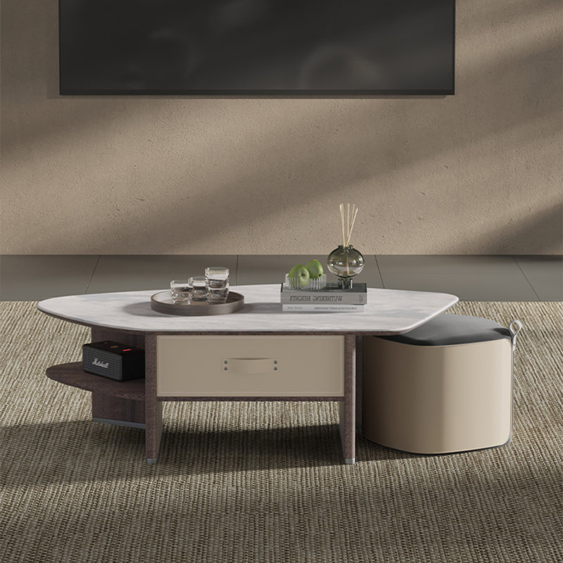 Table basse italienne en pierre micro-cristalline