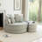 Oversized Round Accent Barrel Sofa Chair with 5 Pillows-444378621