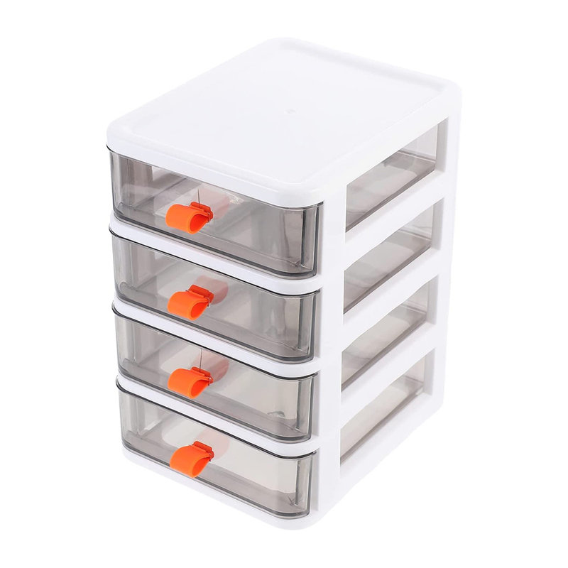 Akaki Plastic Desk Organiser, White