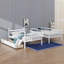 Lit superposé simple au-dessus de simple avec 2 tiroirs, lits superposés convertibles-740017490