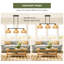 3 - Light Natural Kitchen Island Pendant