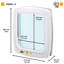 41.2cm W x 48.2cm H Plastic Pet Door-50391589