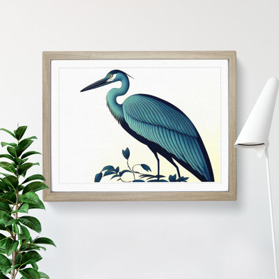 Incredible Heron Bird Framed Print