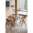 Lotus Oak Round Solid Wood Dining Table