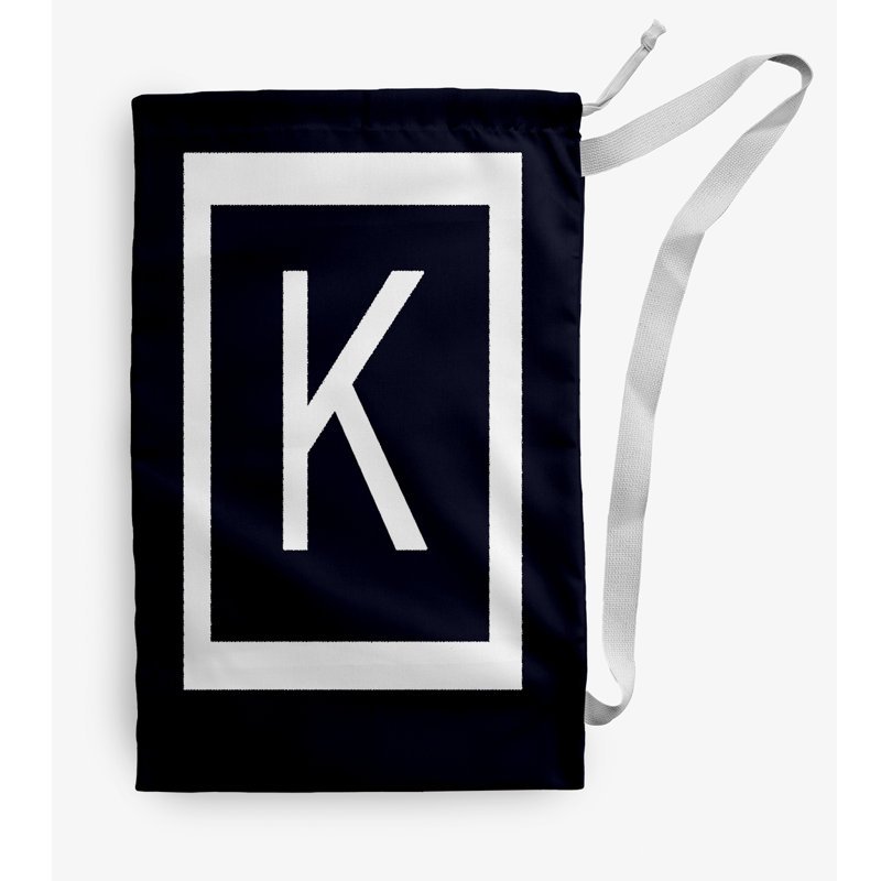Sac à linge Monogram, Petit (H 29 po x l 18 po), Bleu