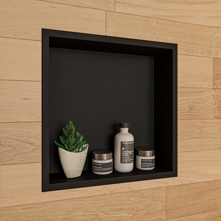 Adhesive Mount Shower Shelf Latitude Run Finish: Black