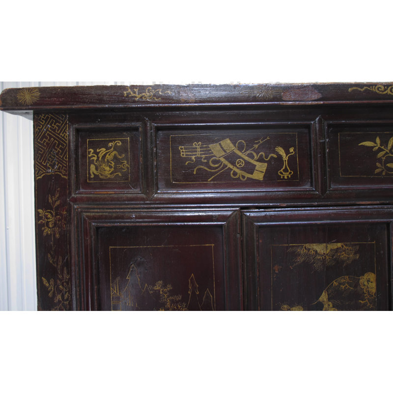 Antique Chinese Chinoiserie-Style Cabinet