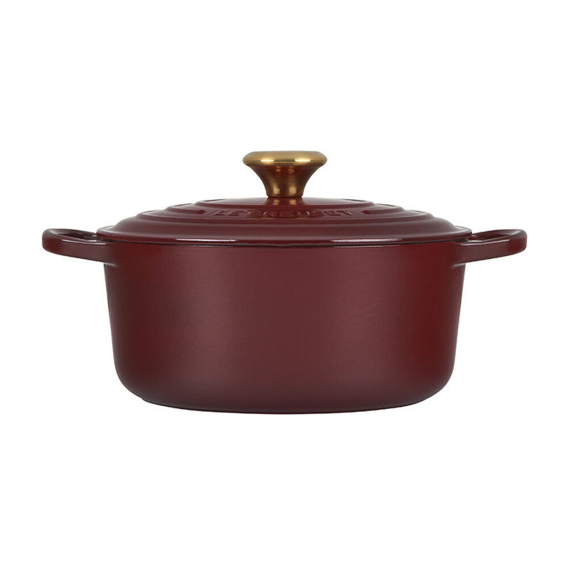 Le Creuset Signature Enameled Cast Iron Round Dutch Oven with Lid, 4.5 quarts, Oyster
