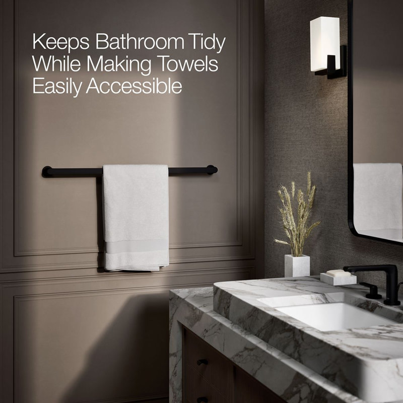 Avid Towel Bar, 30"W, Matte Black