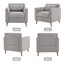 Chaise d'appoint rembourrée avec coussin Carlaya-407204194