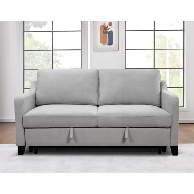 69""3 in 1 Convertible Queen Sleeper Sofa Bed, Modern Fabric Loveseat Futon Sofa Couch -  Latitude RunÂ®, 36F536B37B5D43A88F1A9159B2BF3AFE