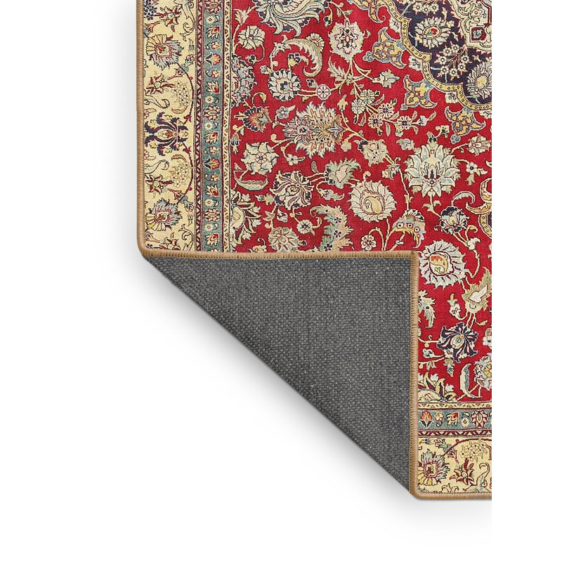 Tapis traditionnel mehroon/noir/bleu Bonelli, Rectangle 6 pi x 9 pi