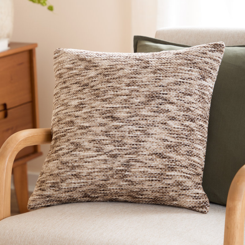 Malvern Square Cushion, Brown, Polyester