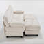 Canapé modulaire en U pour salon, canapé modulaire modulaire avec repose-pieds Cloud, causeuse à siège profond, canapé surdimensionné en flanelle avancée et confortable, canapé moderne avec accoudoirs ronds 4 coussins-133070771