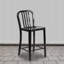 Tabouret de bar d'intérieur et d'extérieur de qualité commerciale avec dossier à lattes verticales-424817863-444989069