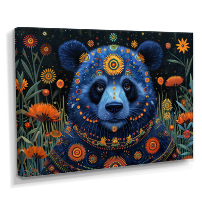Panda bleu bleu, mystique, impression d'art mural