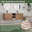 Meuble-lavabo double 60 po avec comptoir en céramique 60 po-1306742320